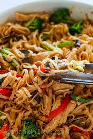 30 Minute Stir Fry Recipe With Chicken And Rice Noodles Healthy And So Delicious Stir Fry Stir Fry Recipes Chicken Healthy Noodle Recipes Noodle Recipes Easy