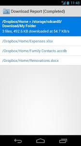 Folder downloader for dropbox is a free app available through google play that does just as its name says: Folder Downloader For Dropbox For Android Apk Download