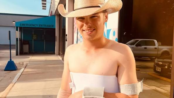 Well my boy Wyatt dislocated his shoulder so he's out for a while. He loves  riding but he's had some bad luck lately. Looks like he's out for a month.  I keep