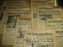Collectibles Militaria United States Newspapers Lot of 10 original  1942-1945 WORLD WAR II Stars & Stripes newspapers zsco.iq