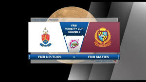 Johannesburg the walter sisulu university rugby team will not be. Fnb Varsity Cup Up Tuks Vs Maties Youtube