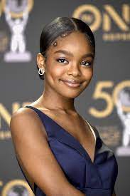 Marsai Martin With Blond Hair And Shadow Roots Is Our Summer Hair Goals Short Hair Black Black Girl Natural Hair Black Girl Long Hair