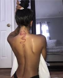 Black And Red Dragon Back Tattoo Dragon Tattoo Dragon Sleeve Tattoos Dragon Tattoo For Women Red Tattoos