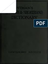 Language quiz / spelling the letters. Shorthand English Pitman Dictionary Pdf Shorthand Dictionary