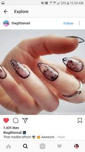 Tumblr Black And Clear Nails Clear Marble Nails Nail Art Black Marble Negative Space Transparent Nails Pretty Nail Designs Acrylics Cute Gel Nails