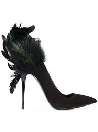 Shop Maison Ernest Feathered High Heel Pumps Pumps Heels Feather Shoes Heels