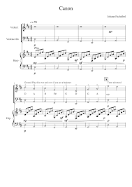Recomended for treble clef instruments (violin, flute, oboe, saxophones, trumpet, horn, clarinet, clarinet…). Pachelbels Canon In D Violin Sheet Music For Violin Cello Harp Mixed Trio Musescore Com