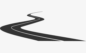 Black Cartoon Winding Road Black Cartoon Winding Road Road Drawing