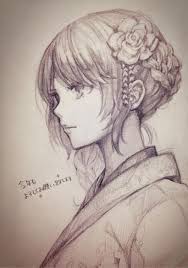 15 Ideas Flowers Drawing Realistic Pencil Anime Drawings Sketches Drawings Anime Sketch