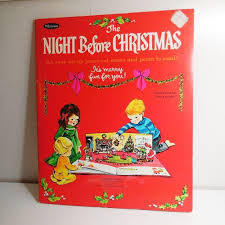 Whitman 1968 Night Before Christmas Press Out Book Etsy Christmas Books Before Christmas Christmas Memory