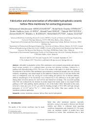 Rnc technology sdn bhd epoxy tech. Pdf Fabrication And Characterization Of Affordable Hydrophobic Ceramic Hollow Fibre Membrane For Contacting Processes