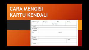 Contoh kartu kendali surat keluar yang sudah diisi. Cara Mengisi Kartu Kendali Youtube