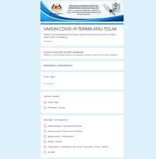 What you can do now. Moh Wants To Know If You Would Accept Or Reject Covid 19 Vaccination