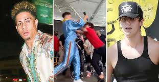 Deji olatunji and anesongib, who face vinnie hacker and tayler holder respectively. Tiktoker Bryce Hall Charges At Youtuber Austin Mcbroom In Explosive Fight Caught On Video