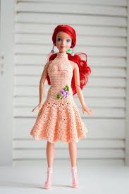 Pin By R Allen On Barbie Dress Barbie Dress Doll Dress Crochet Dress