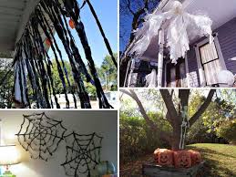Ghosts in graveyard setthis halloween yard decoration ghosts in the graveyard is cut from our white corrugated plastic. 26 Diy Ideas How To Make Scary Halloween Decorations With Trash Bags Amazing Diy Interior Home Design