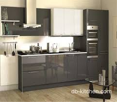 High Gloss Acrylic Grey Custom Modern Kitchen Cabinet Glossy Kitchen Modular Kitchen Cabinets High Gloss Kitchen Cabinets