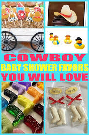 Tammy took her cue from the little cowboy boots. Cowboy Baby Shower Favors