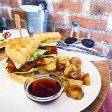 157 Likes 1 Comments Cafe Mareva Cafemareva On Instagram Thanks Repost Glog Ca Paris Chicken And Waffles Brunch Waffles Waffles