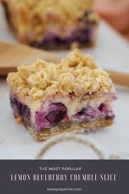 Lemon Blueberry Crumble Slice Recipe Winter Desserts Easy Winter Desserts Winter Dessert Recipes