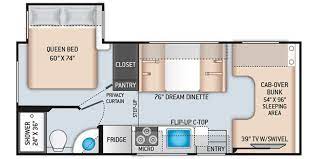 All of our small home floor plans are illustrated in beautiful color 3d images for you to be able to better visualize these small house plans links to the 3d views for each small for 2021, the essex luxury motorhome is available in 6 floor plans, each 45 feet in length. New Or Used Class C Motorhomes For Sale Camping World Rv Sales