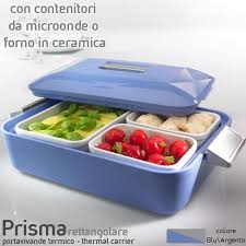 Isolamento volte maggiore al polistirolo isolante xps da cm. Contenitore Termico Rettangolare Per Alimenti Con Pirofila In Porcellana Prisma Litri 2 8 Blu Manici Argento Enjoy Ater Stilcasa Net Contenitori Termici