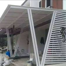 Cat minyak ftalit (atau setara) (termasuk jasa pasang atap) tiang 40 x 60 mm. Jual Kanopi Minimalis Atap Alderon Rangka Besi Hollow Kota Bekasi Zahira Minimalis Tokopedia