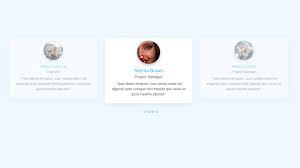 Bootstrap â ¦ this is another great responsive bootstrap 4 carousel example made by a codepen â ¦ responsive, custom, with multiple items, with thumbnails, etc. 22 Bootstrap Testimonials