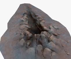 Obj Low Poly Cartoon Crater Low Poly Poly Crater