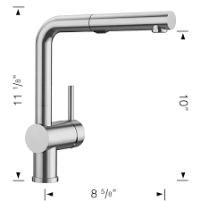 Kitchen & bar faucets blanco america carries a limited lifetime warranty on kitchen and bar faucets. Blanco Linus Pvd Steel 1 Handle Deck Mount Pull Out Handle Lever Residential Kitchen Faucet 526366 Rona