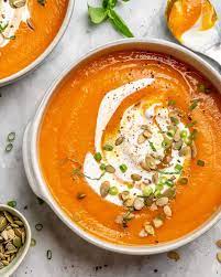 Easy Roasted Pumpkin Soup Recipe Recipe In 2020 Pumpkin Soup Recipe Pumpkin Soup Recipe Healthy Pumpkin Soup Healthy