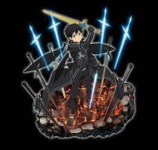 kirito with swords sword art online sword art online kirito sword art online asuna