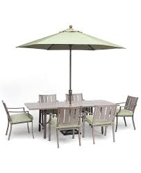 Oasis outdoor patio furniture dining sets & pieces. Furniture Wayland Outdoor Aluminum 7 Pc Dining Set 84 X 42 Rectangle Dining Table 6 Dining Chairs With Sunbrella Cushions Created For Macy S Reviews Furniture Macy S