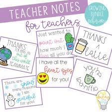 Everyday supplies · free shipping available · unique & vintage items Teacher To Teacher Appreciation Notes Bundle By Miss Dowling Has Class