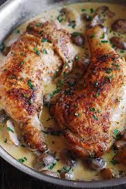 Chicken and butternut squash is an easy and comforting meal made with chicken, butternut squash, mushrooms, and a delicious light cream sauce. Easy Chicken Legs With Creamy Mushroom Sauce Julia S Album