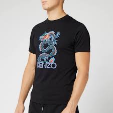 Kenzo Mens Dragon Slim T Shirt Black