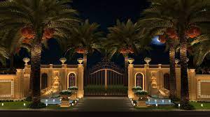 Palace Boundary Wall On Behance House Gate Design Boundary Walls House Designs Exterior