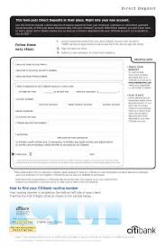 Fortunately, the process is easy, and the basic steps appear below. Free Citibank Direct Deposit Authorization Form Pdf
