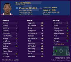 Emmanuel dennis is a 22 years old (as of july 2021) professional footballer from nigeria. Aristote Nsiala Fm 2020 Profile Reviews