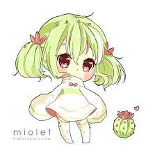 How to draw a chibi cat drawingforall net. Cactus Chan By Https Www Deviantart Com Miolet On Deviantart Anime Chibi Drawing Challenge Cute Chibi
