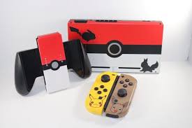 Limited Nintendo Switch Pokemon Lets Go Pikachu And Eevee Themed Full Custom Joycons And Console Bundle Nintendo Nintendo Switch Accessories Nintendo Switch