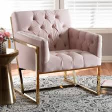 Mesbury Pink Accent Chair In 2020 Velvet Lounge Chair Pink Accent Chair Contemporary Lounge Chair
