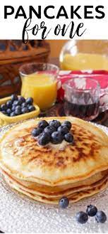 Pancake Recipe For One Fluffy And Delicious One Dish Kitchen Recipe Recipes Pancakes For One Meals For One