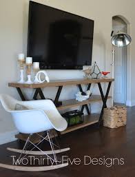 It is the carpentry and the ceiling design combination that helps to create. Flat Screen Tv Console Tables Ideas On Foter