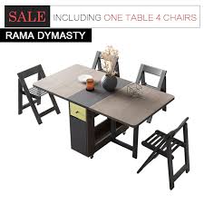 Enjoy free shipping & browse our great selection of kitchen & dining furniture, wine racks, sideboards and more! Fashion Folding Dining Table Furniture Yemek Masasi Multifunctional Rectangle Dining Table With 4 Chairs Dining Tables Aliexpress