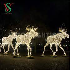 They can be especially useful if you're trying to fill out a large space in your home or are interested in mixing and matching different holiday decor. Outdoor Street Commercial Decoration Large Christmas Light Reindeer China Garden Decoration And Decorative Lights Price Made In China Com