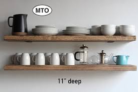Check spelling or type a new query. Deep Floating Shelves Kitchen Dishes Modern Sleek Etsy
