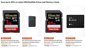 Size name:64 gb | customer package type:standard packaging. Today Only Save Up To 20 On Select Wd Sandisk Drives And Memory Cards At Amazon Us Sonyalpharumors