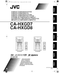 Audio ad alta definizione adi 1984. Jvc Ca Hxgd7en 00 00 Cover En User Manual Hxgd7en Hxgd8en Gvt0125 005a