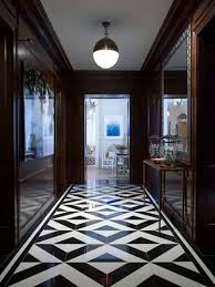The Styled Life Not Just Another Floor Pattern Floor Tile Design Floor Design Black And White Hallway
